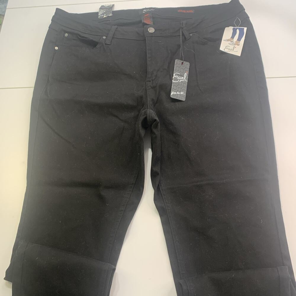 Earl Jeans Size 20W Womens Black NWT